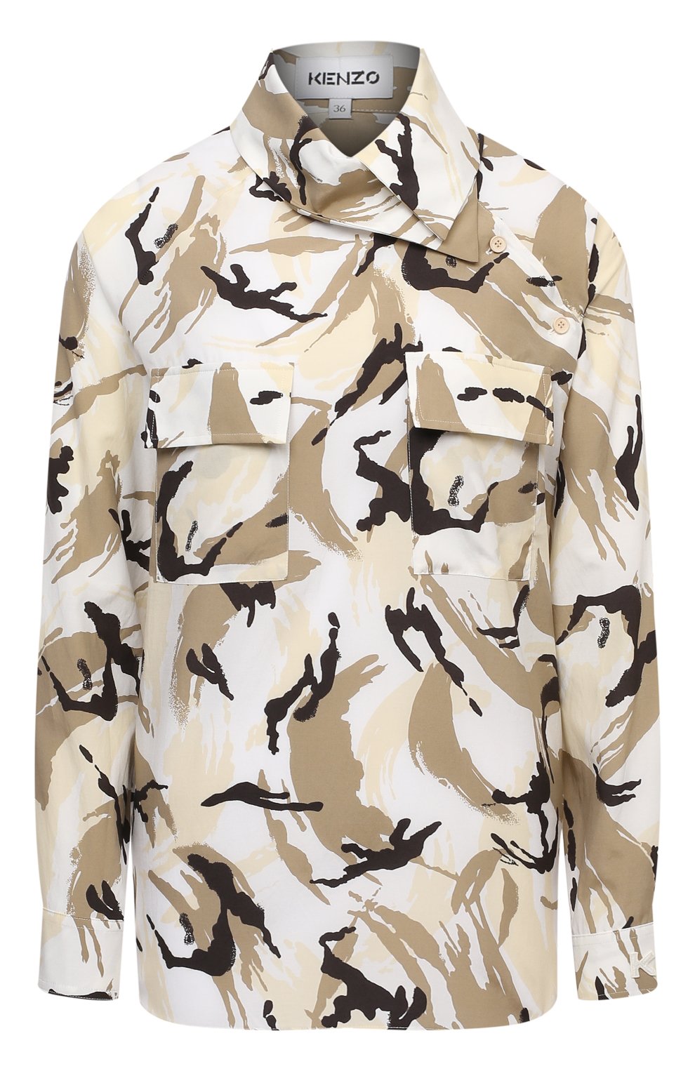 Рубашка из хлопка и шелка KENZO, арт. FB52CH038513, фото 1