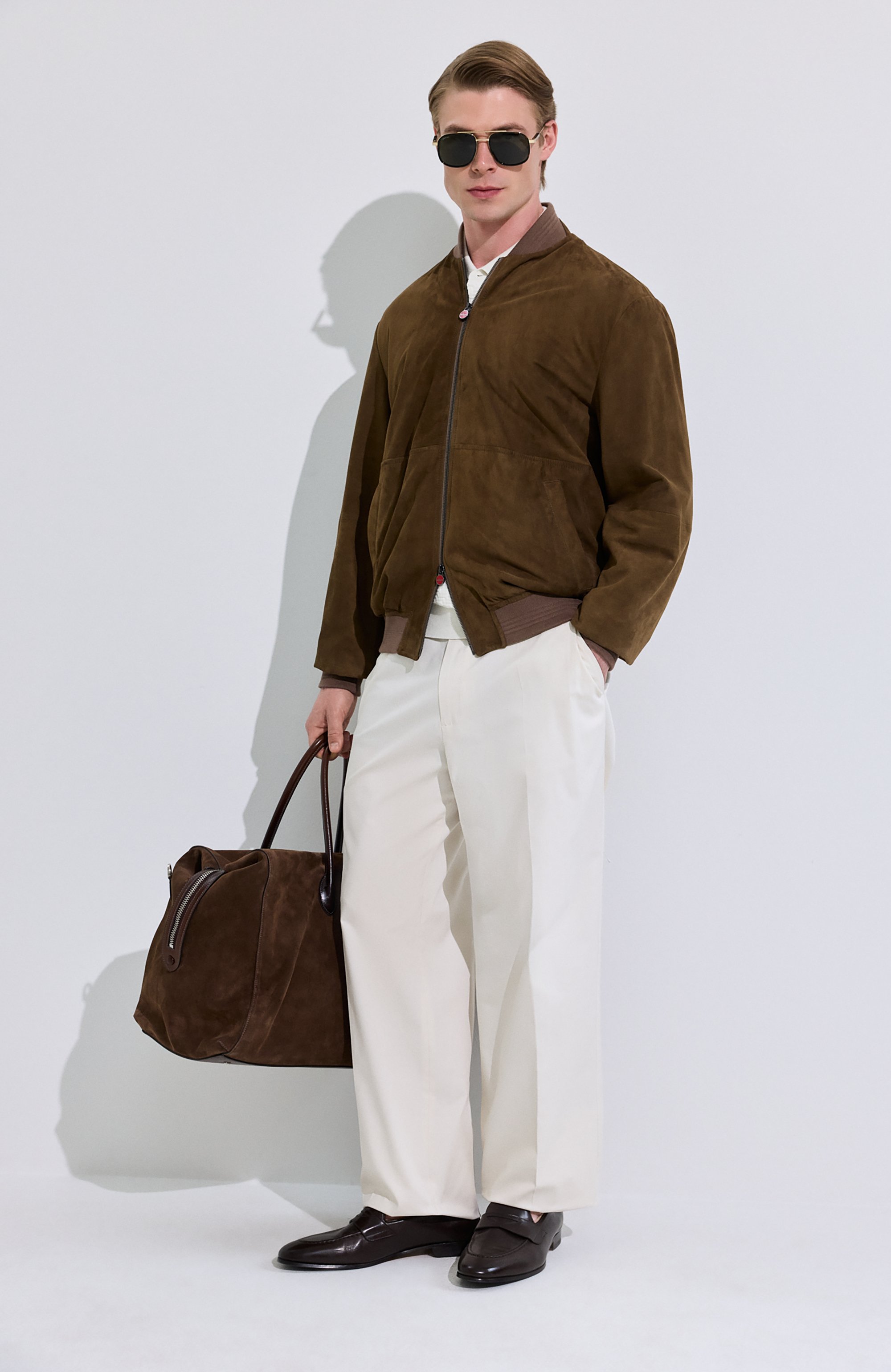 Замшевый бомбер KITON, арт. UW2345V0812H, фото 6