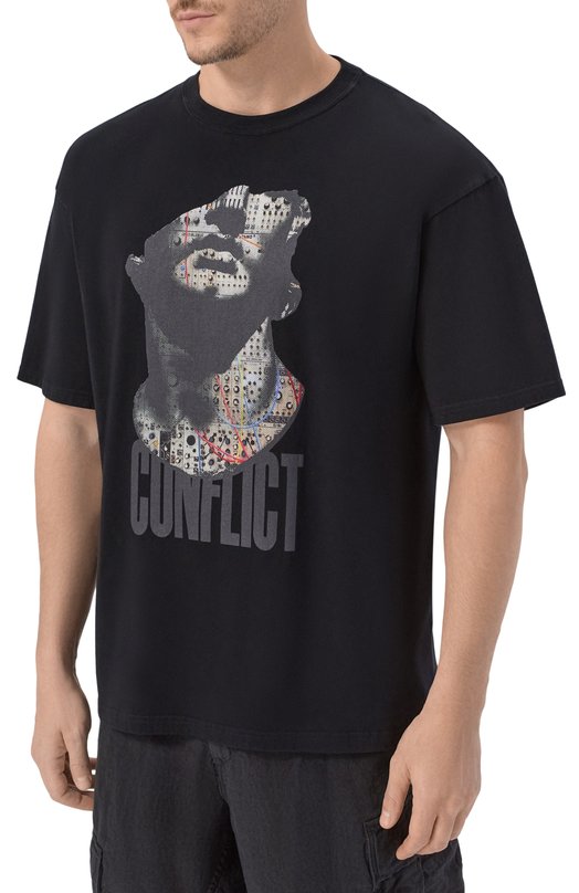 Хлопковая футболка Undercover UC1F3806 Чёрный  UC1F3806 Фото 3