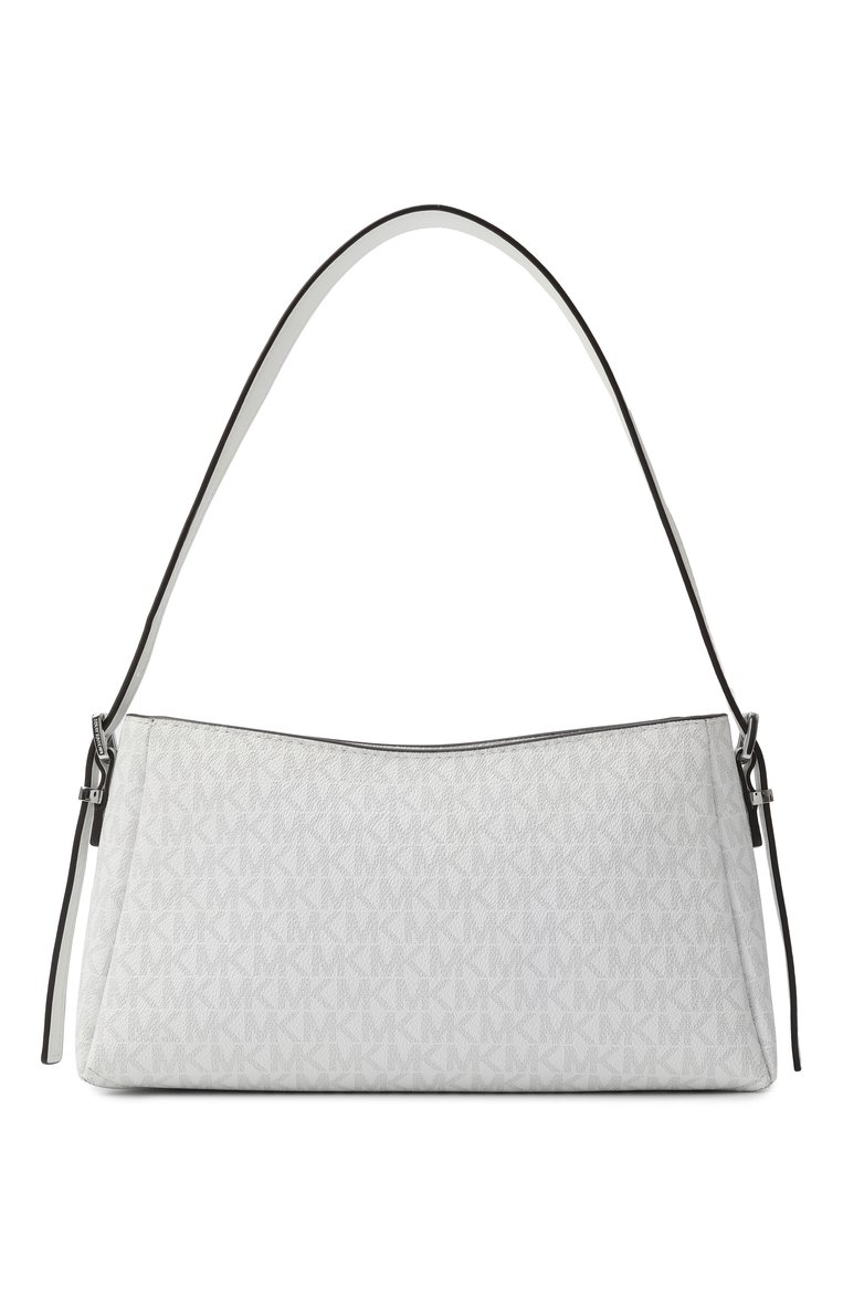 Женская сумка moore MICHAEL MICHAEL KORS белого цвета, арт. 32R5S90C6V | Фото 6 (Размер: medium; Материал: Т�екстиль, Канва)
