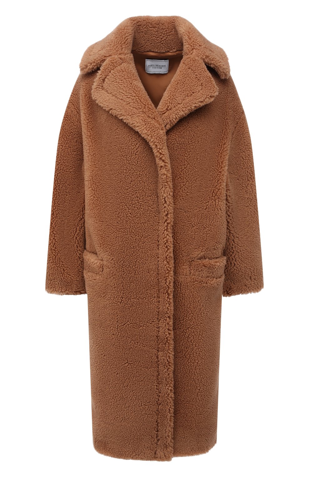 Шуба из экомеха FORTE DEI MARMI COUTURE коричневого цвета по цене 61500 руб., арт. 21WF1561, фото 1 Шуба из экомеха FORTE DEI MARMI COUTURE, арт. 21WF1561, фото 1