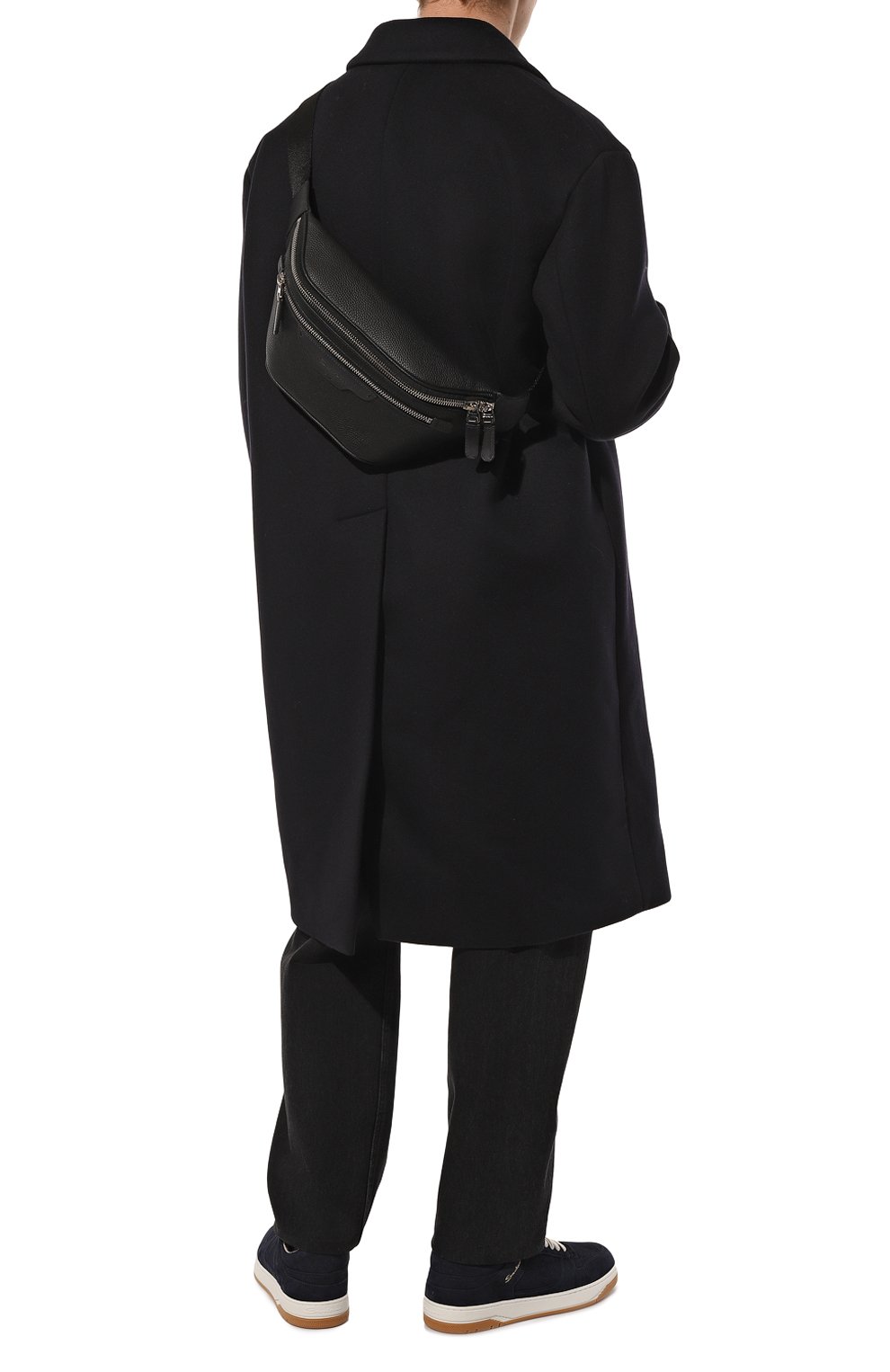 Кожаная поясная сумка SANTONI, арт. UIBBA2365EN-A2IBN01, фото 7