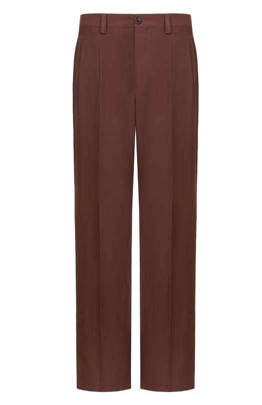 Брюки из вискозы и льна Laneus S6LAMAPA085 Коричневый S6LAMAPA085