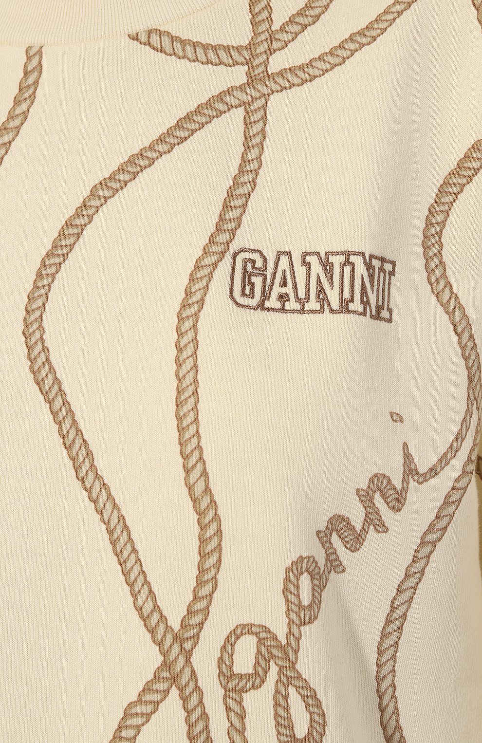 Хлопковый свитшот GANNI, арт. T3231, фото 5