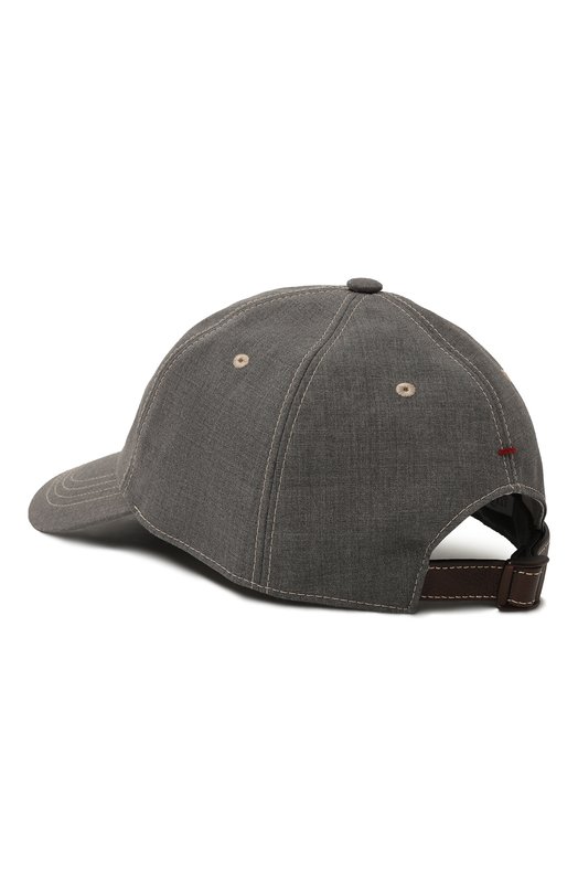 Шерстяная бейсболка Brunello Cucinelli MW4649977 Серый  MW4649977 Фото 3