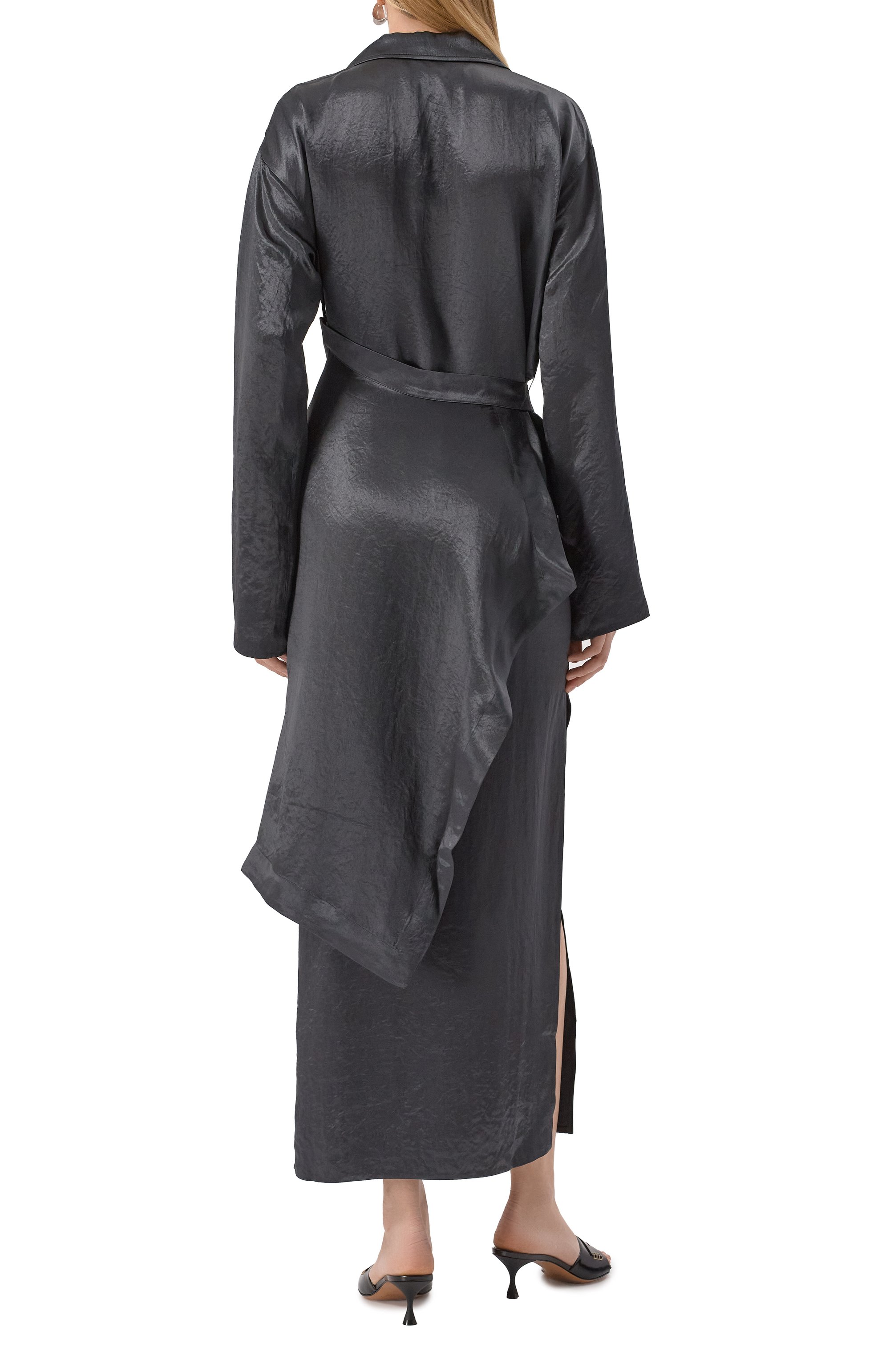 Атласное платье NANUSHKA, арт. NW25RSDR02777, фото 4