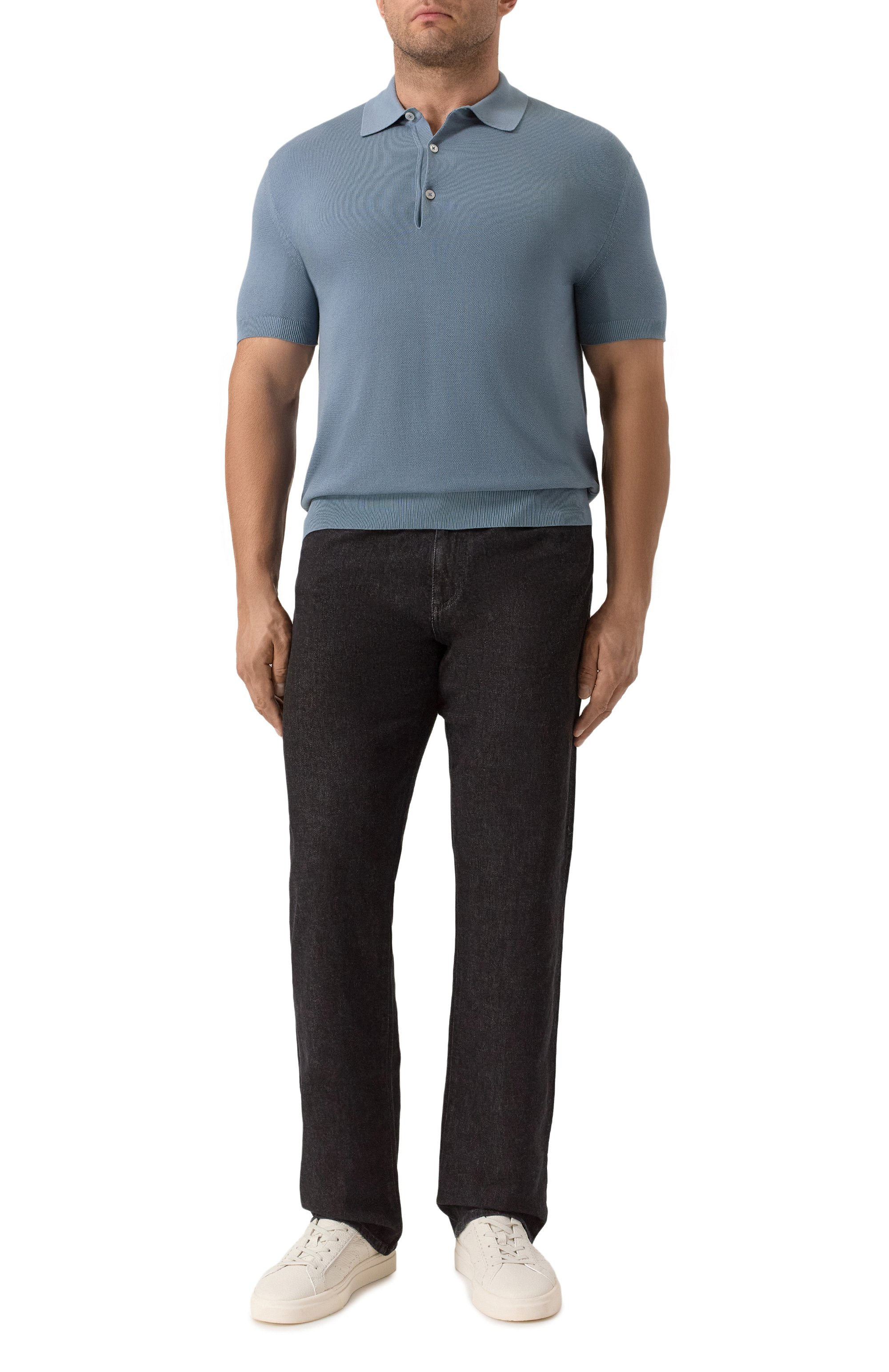 Поло из шелка и хлопка TOM FORD, арт. YMS003/KPS002, фото 2