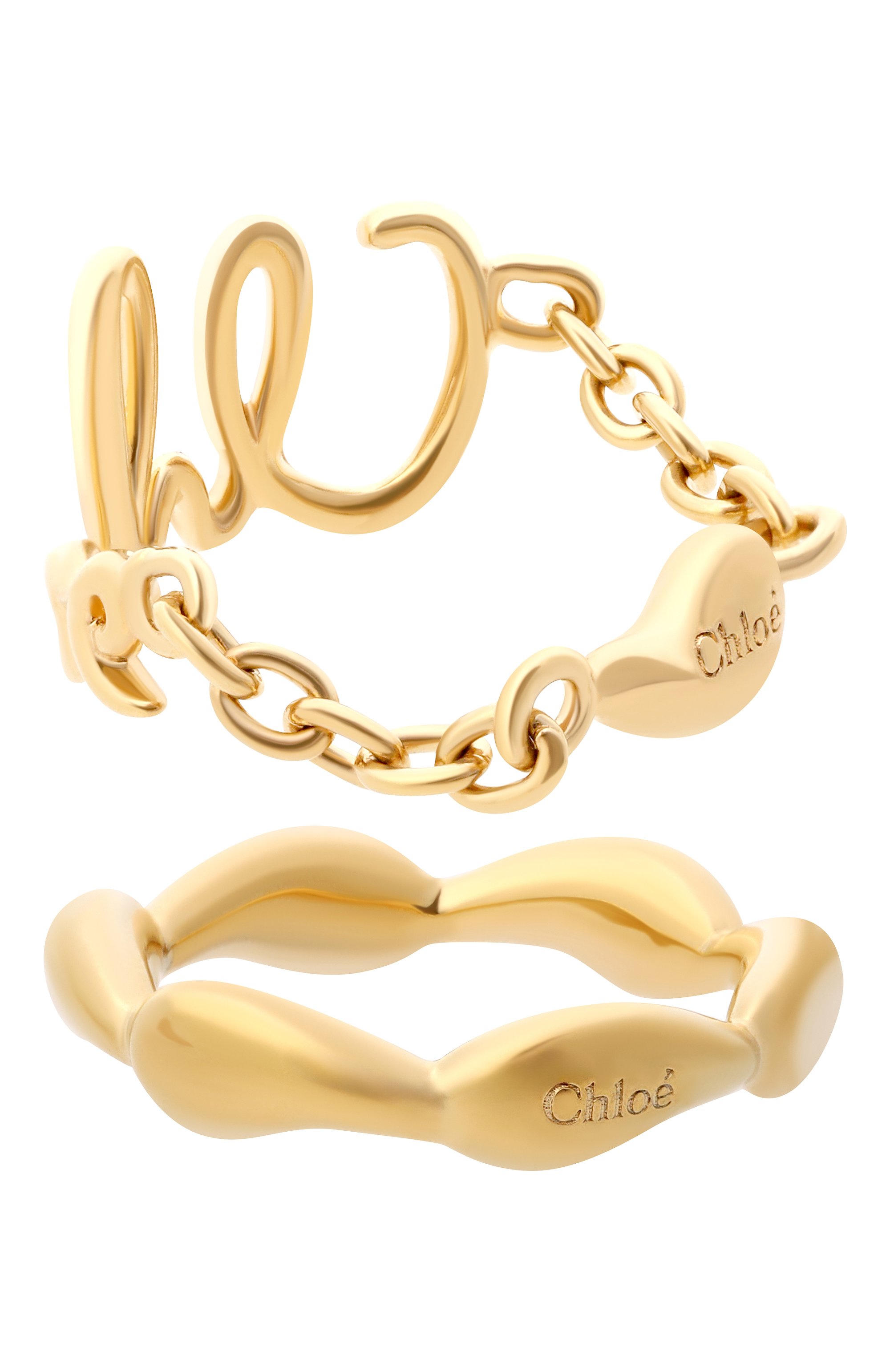 Комплект из двух колец CHLOÉ, арт. CHC24AFR67CB79DC52, фото 3