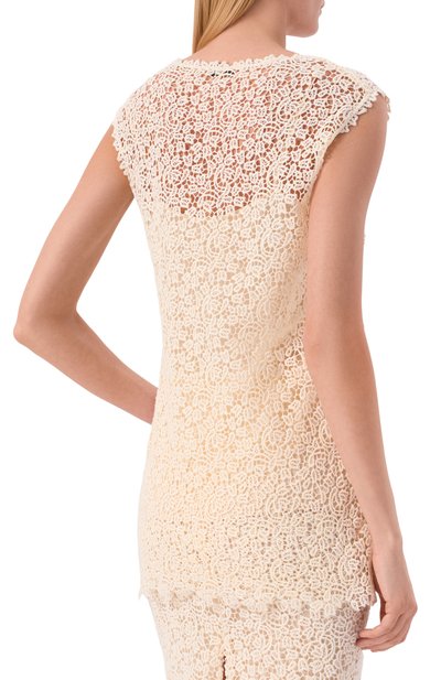 Хлопковый топ KITON, арт. D61429K0883G, фото 4