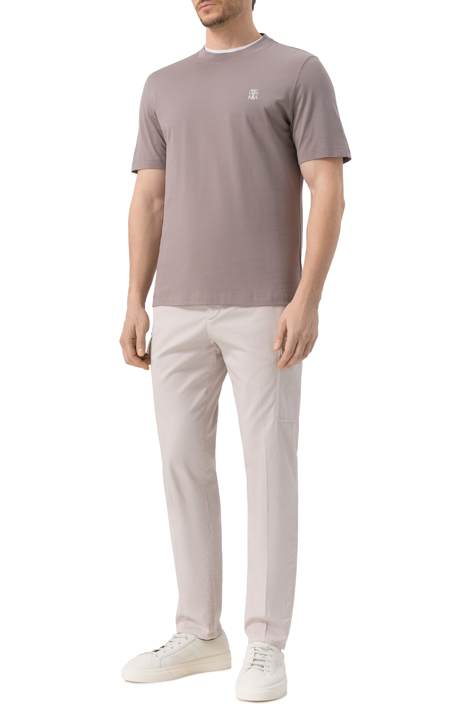 Хлопковая футболка BRUNELLO CUCINELLI, арт. M0B138440, фото 2