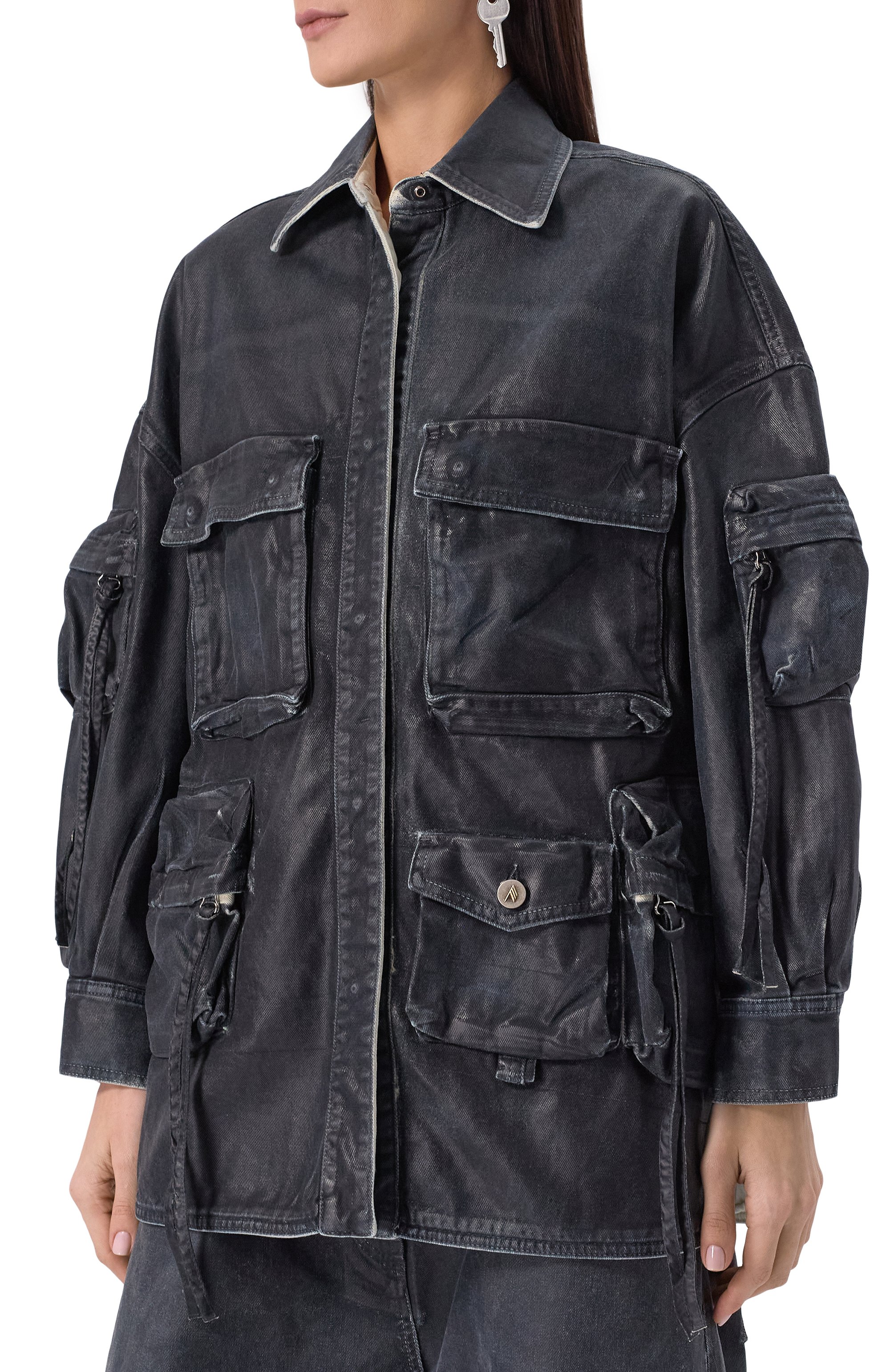 Джинсовая куртка THE ATTICO, арт. 250WCB00048/DDD100AA, фото 3