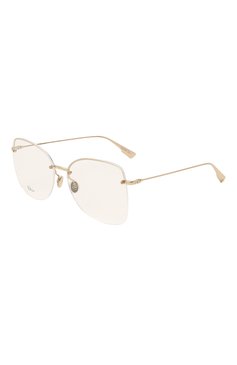 Женские оправа DIOR EYEWEAR золотого цвета, арт. STELLAIRE010 J5G | Фото 1 (Тип очков: Оправа; Региональные ограничения белый список (Axapta Mercury): RU, Не проставлено; Нос: Не проставлено; Очки форма: Бабочка; Оптика Гендер: оптика-женское)