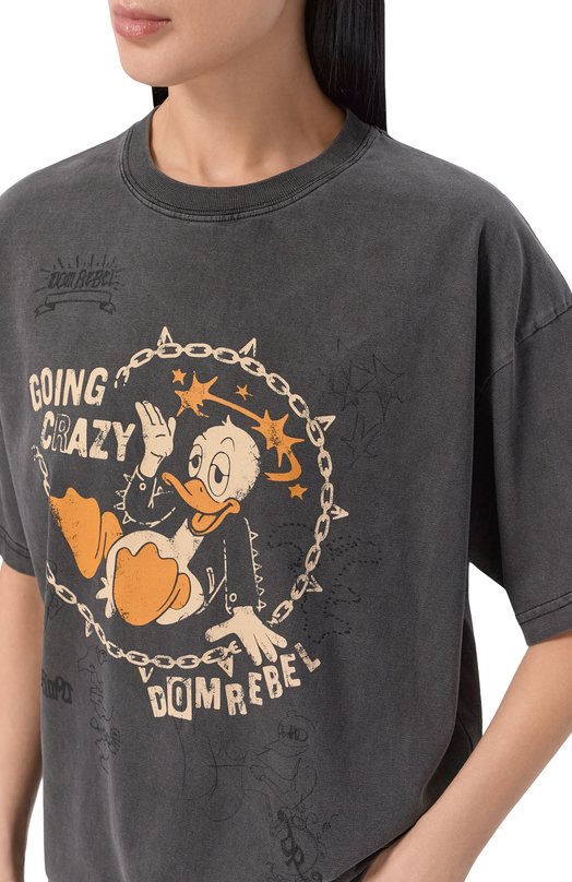 Хлопковая футболка DOMREBEL CRAY/T-SHIRT Серый  CRAY/T-SHIRT Фото 5