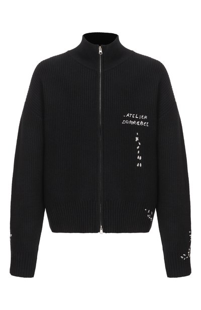 Мужской шерстяной кардиган DOMREBEL, арт. M DADDY/KNIT ZIP CARDIGAN