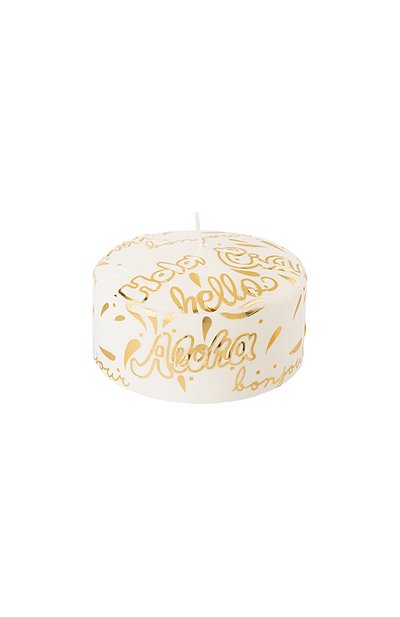 Интерьерная свеча greetings gold (350g) PERNICI, арт. 8001962084789