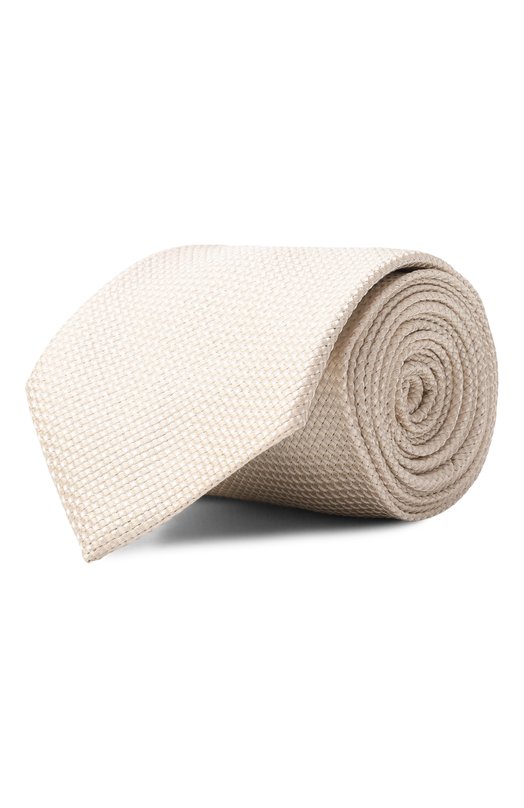 Шелковый галстук BOSS 50561594 Кремовый 50561594