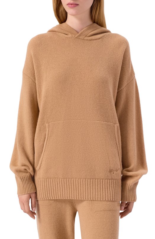 Худи из шерсти и кашемира MSGM 3541MDM272/237787 Бежевый  3541MDM272/237787 Фото 3