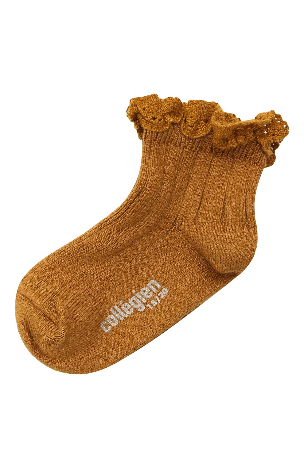 Хлопковые носки COLLEGIEN оранжевого цвета по цене 1545 руб., арт. 3455/18-35, фото 1 Хлопковые носки COLLEGIEN, арт. 3455/18-35, фото 1
