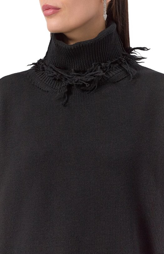Шерстяной свитер VETEMENTS UA53KN400B/2901 KNIT Чёрный  UA53KN400B/2901 KNIT Фото 5