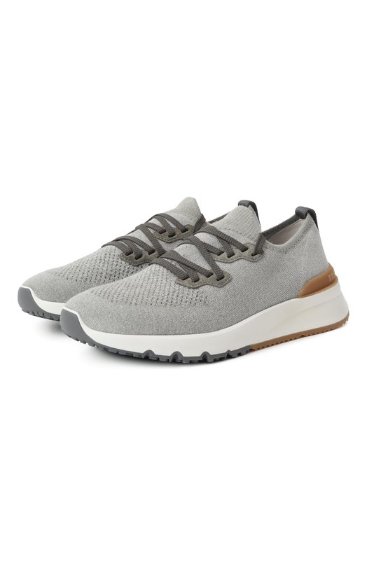 Текстильные кроссовки Brunello Cucinelli MZUKIS0250 Зелёный MZUKIS0250