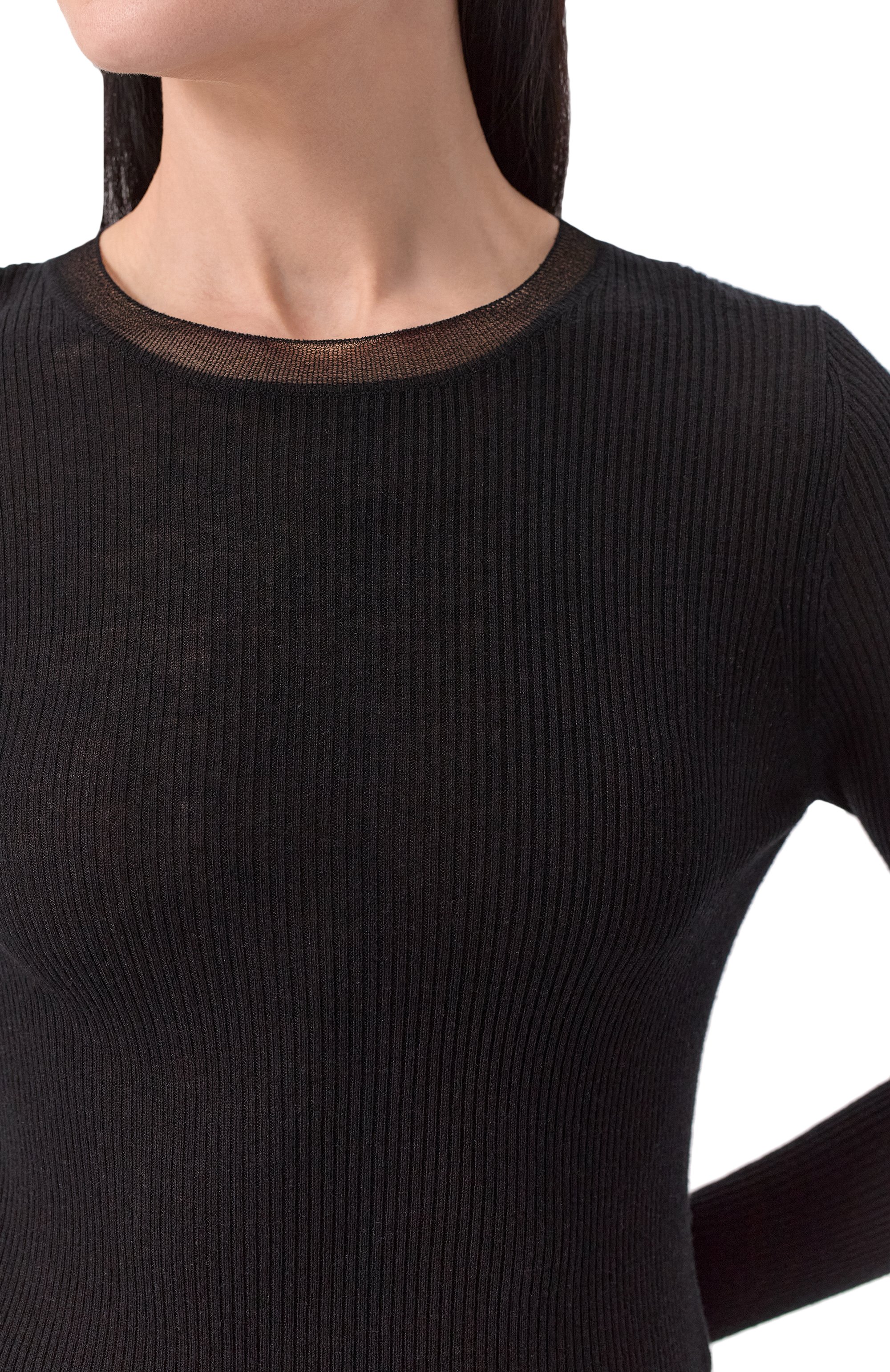 Пуловер из шелка и шерсти MAX MARA STUDIO, арт. GIGANTE, фото 5