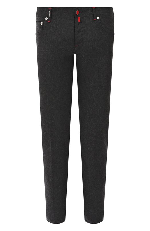 Шерстяные брюки Kiton UPNJSK0124G03 Серый UPNJSK0124G03