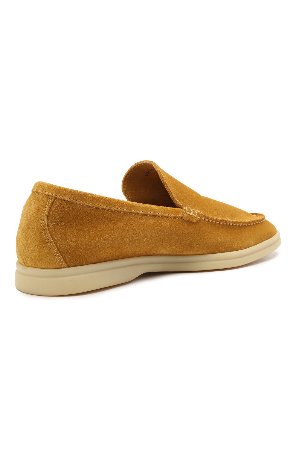Мужские желтые замшевые лоферы summer walk LORO PIANA купить