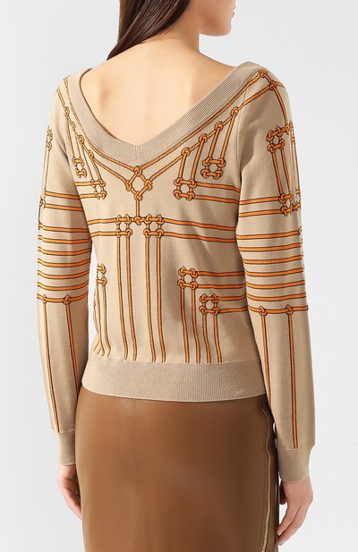 Пуловер из смеси шелка и шерсти BURBERRY, арт. 4560870, фото 4