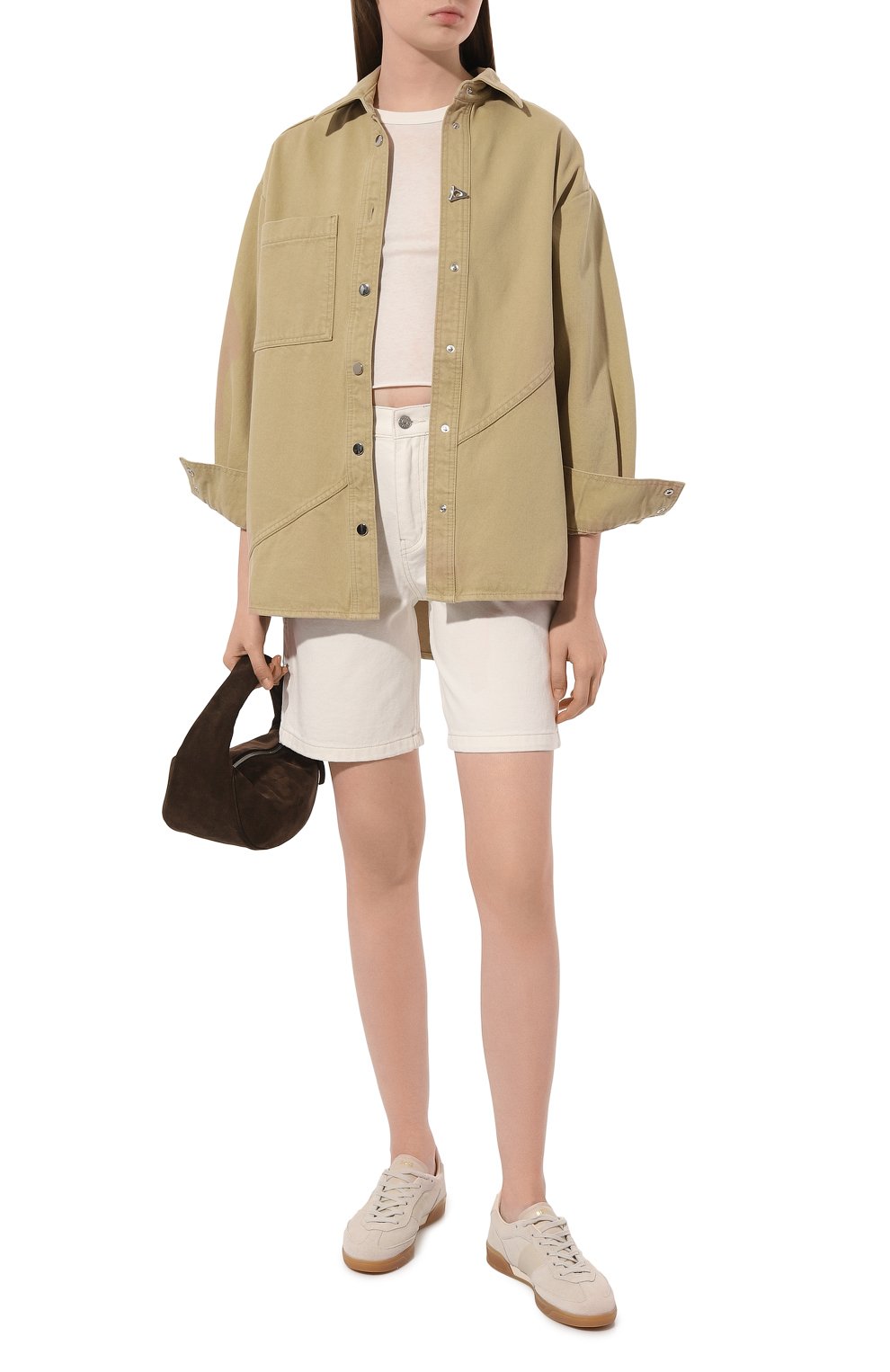 Джинсовые шорты DUNST белого цвета по цене 12950 руб., арт. UDPA4A2150W, фото 2 Джинсовые шорты DUNST, арт. UDPA4A2150W, фото 2