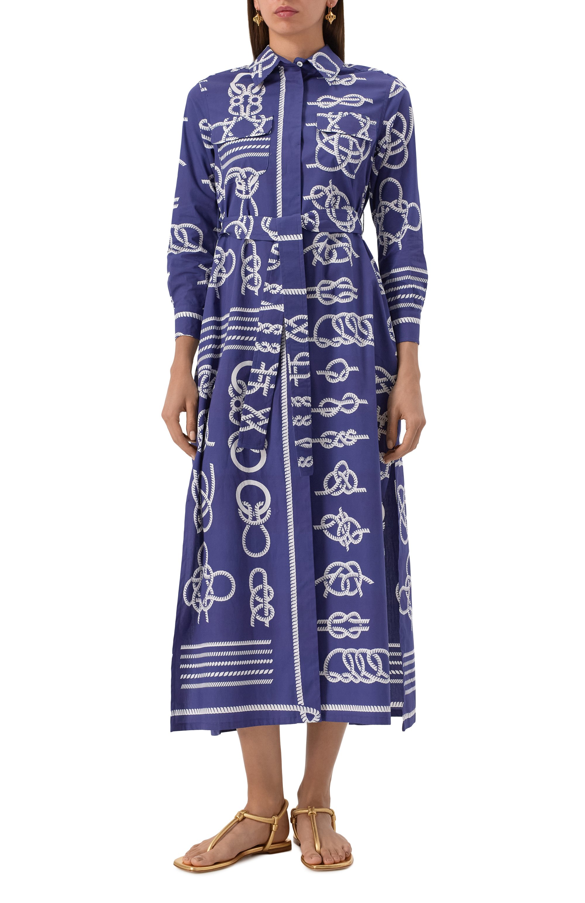 Хлопковое платье FORTE DEI MARMI COUTURE, арт. 25SF5117-PX, фото 3