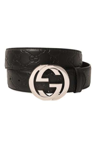 Мужской кожаный ремень GUCCI, арт. 411924 CWC1N