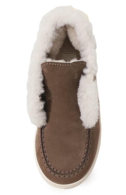 Замшевые слипоны Montelpare Tradition Хаки, фото 4