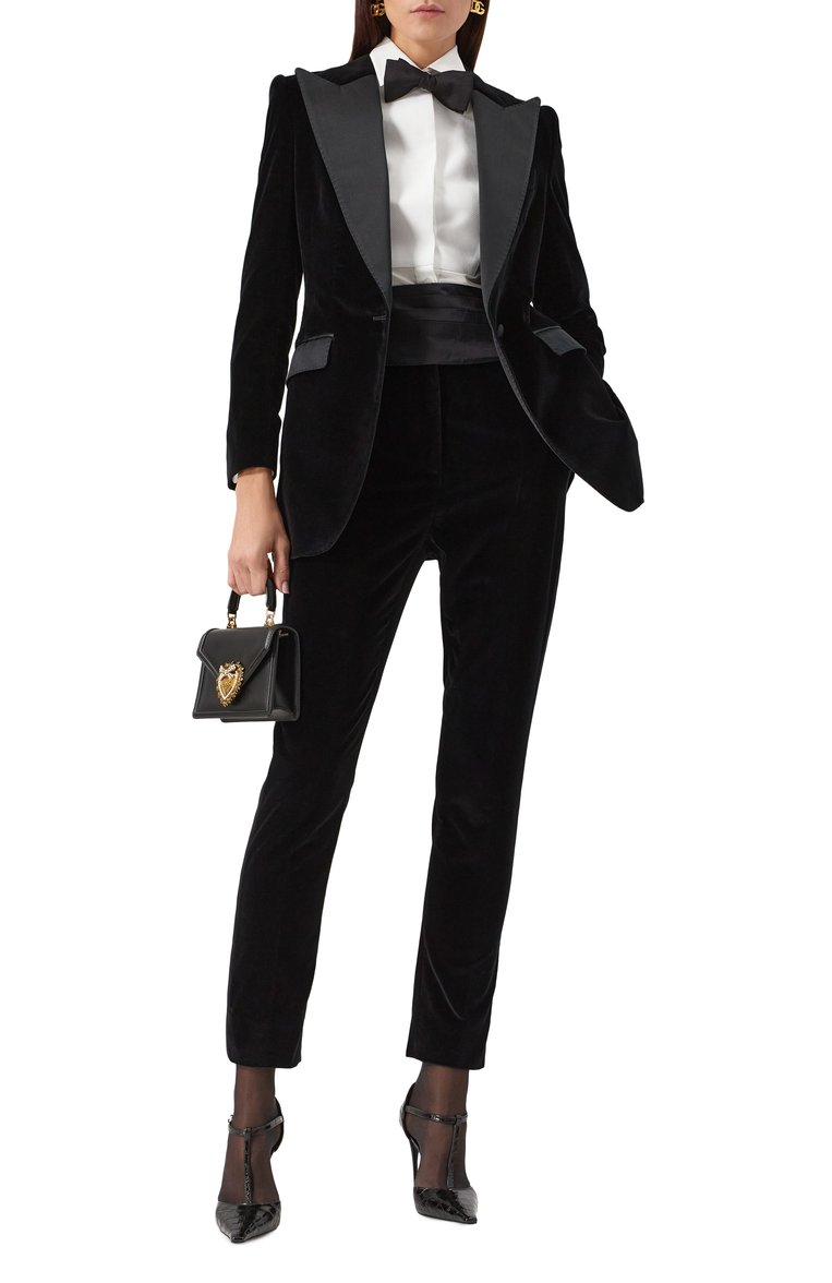 Бархатные брюки DOLCE & GABBANA, арт. FTC71T/FUVG7, фото 1