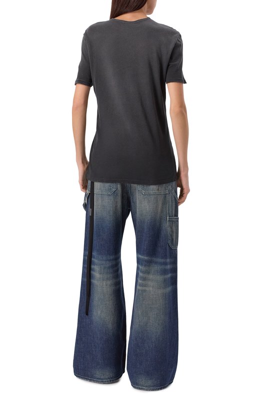 Хлопковая футболка Ann Demeulemeester B0012877/FA637 Серый  B0012877/FA637 Фото 4
