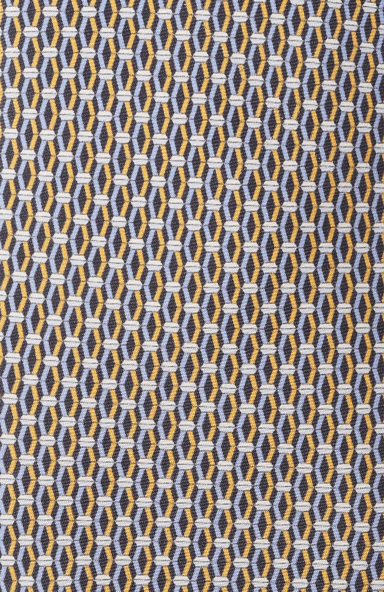 Мужской шелковый галстук CANALI желтого цвета, арт. 18/HS04265 | Фото 4 (Материал: Текстиль, Шелк; Нос: Не проставлено; Принт: С принтом)