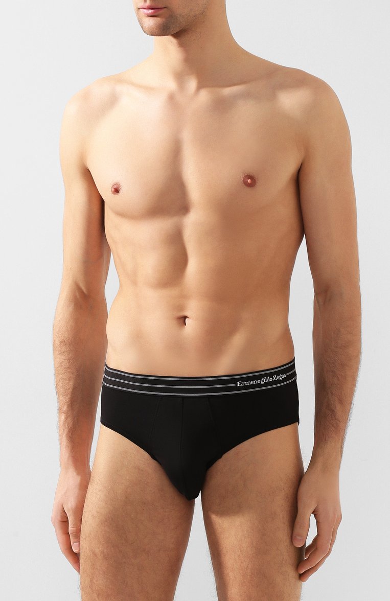 Хлопковые брифы с широкой резинкой ZEGNA, арт. N2L610010, фото 2