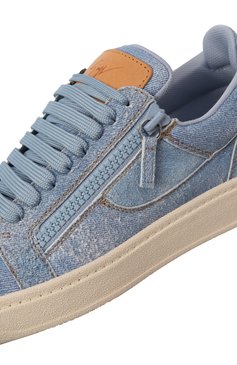 Мужские замшевые кеды gz94 GIUSEPPE ZANOTTI DESIGN голубого цвета, арт. RM50000 | Фото 7 (Материал сплава: Проставлено; Подошва: Массивная; Драгоценные камни: Проставлено; Материал внутренний: Текстиль, Натуральная кожа; Материал внешний: Натуральная кожа, Замша; Кросс-КТ: Низкие; Материал утеплителя: Без утеплителя; Стили: Классический)