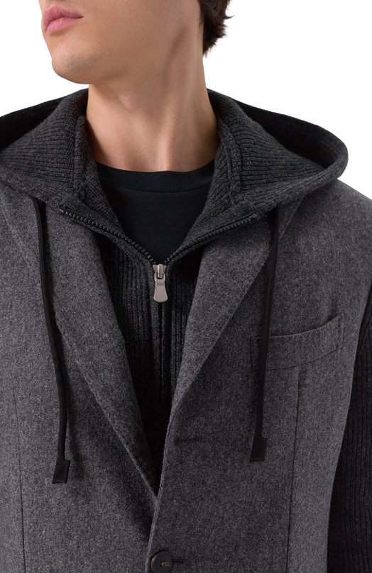 Шерстяной пиджак Gran Sasso 23133/51320 Серый  23133/51320 Фото 5