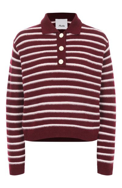Женский поло из шерсти и кашемира ALLUDE, арт. 255/17022