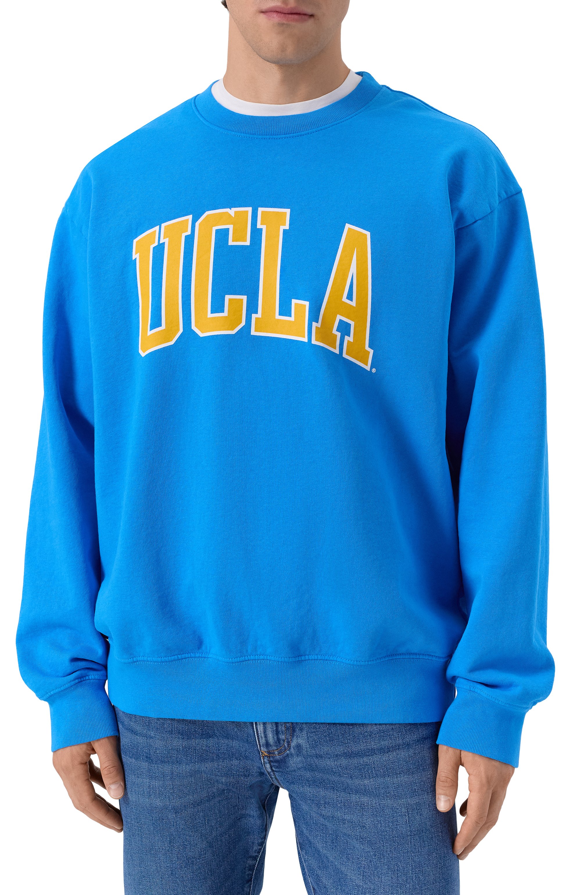 Хлопковый свитшот sporty & rich x ucla SPORTY AND RICH, арт. ST071615637BL116, фото 3