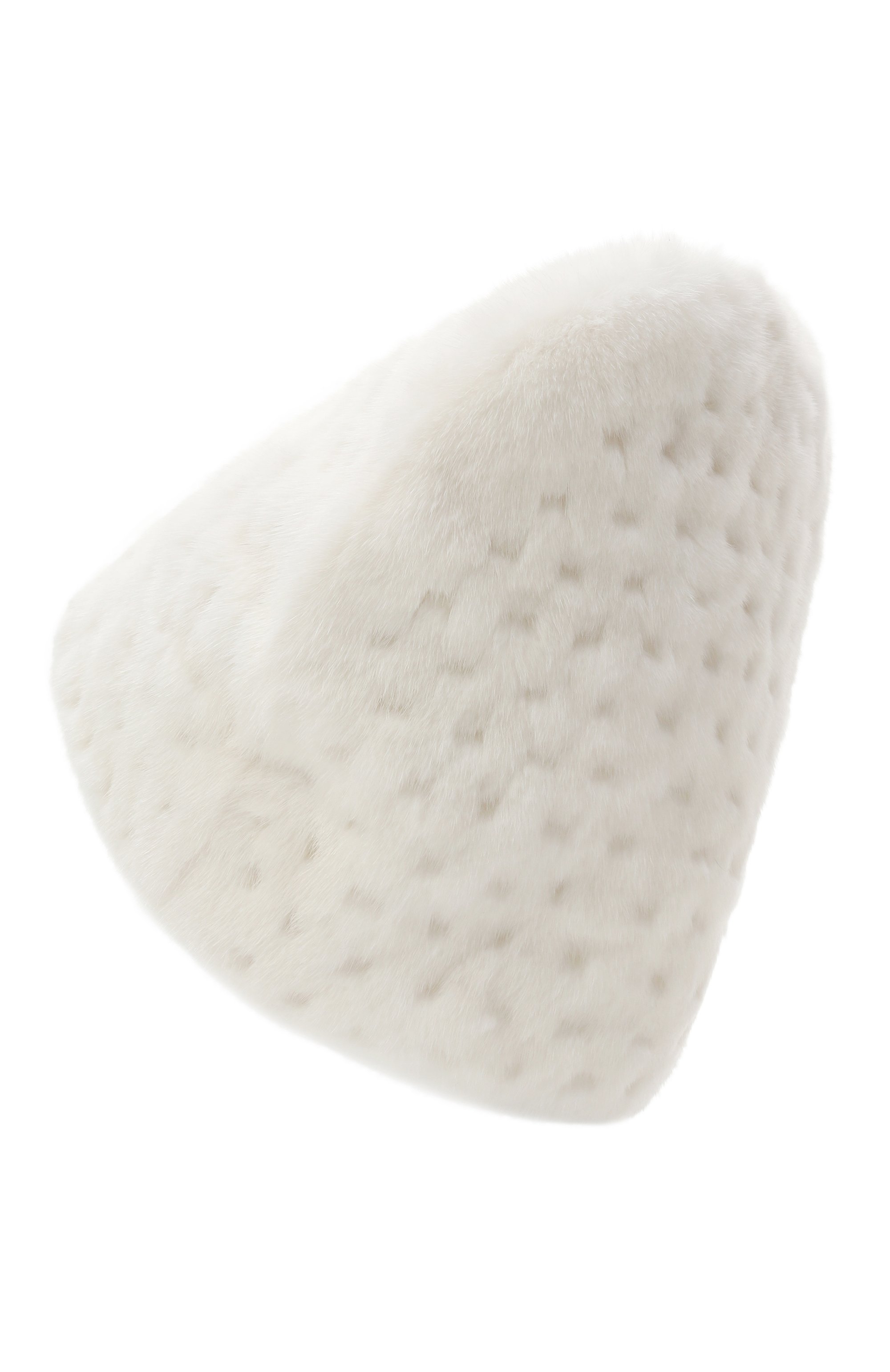 Меховая шапка из норки VICTORIA KUSENKOVA молочного цвета по цене 78980 руб., арт. 071700001675, фото 2 Меховая шапка из норки VICTORIA KUSENKOVA, арт. 071700001675, фото 2