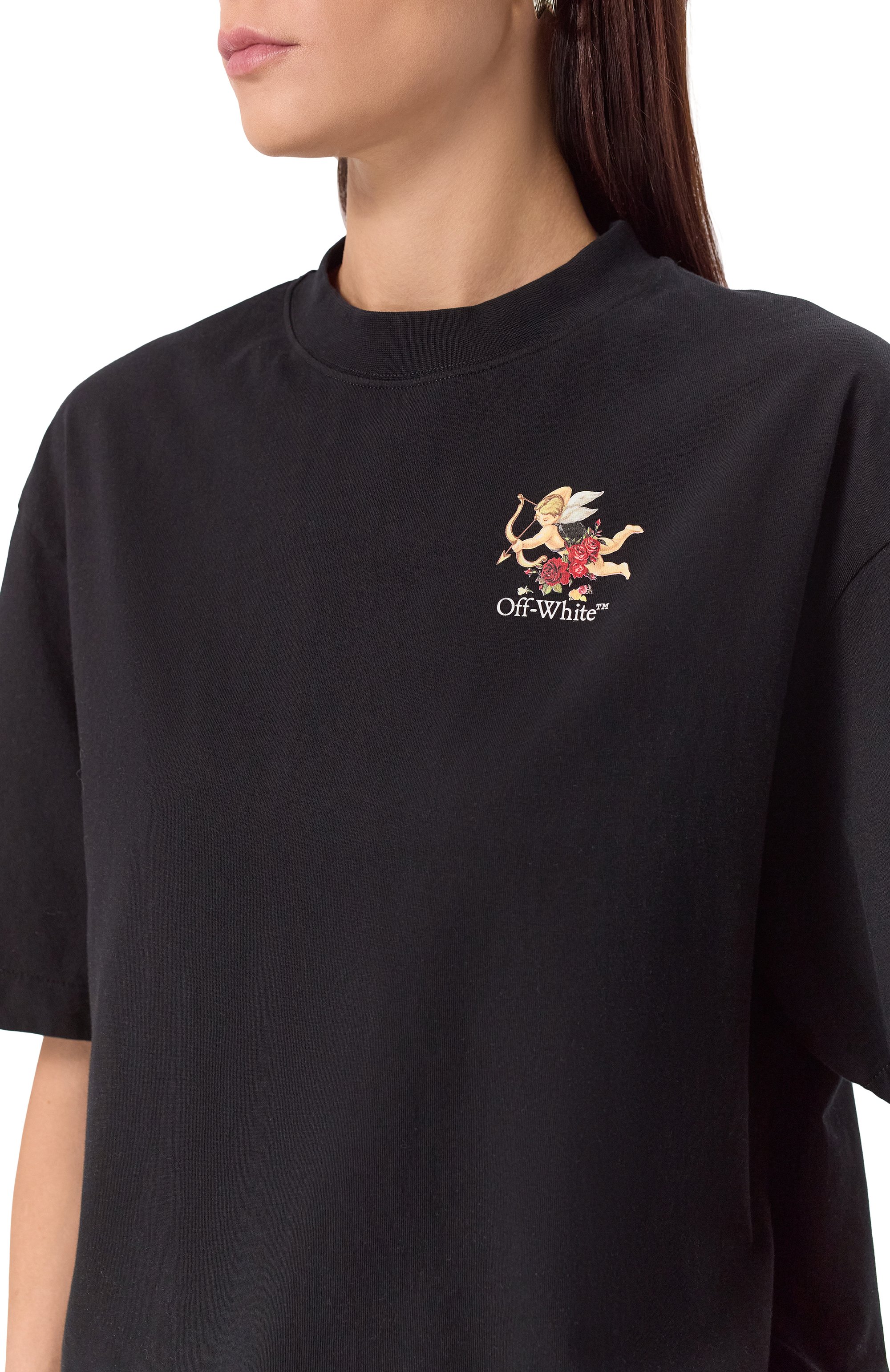 Хлопковая футболка OFF-WHITE, арт. 0WAA134S25JER001, фото 5