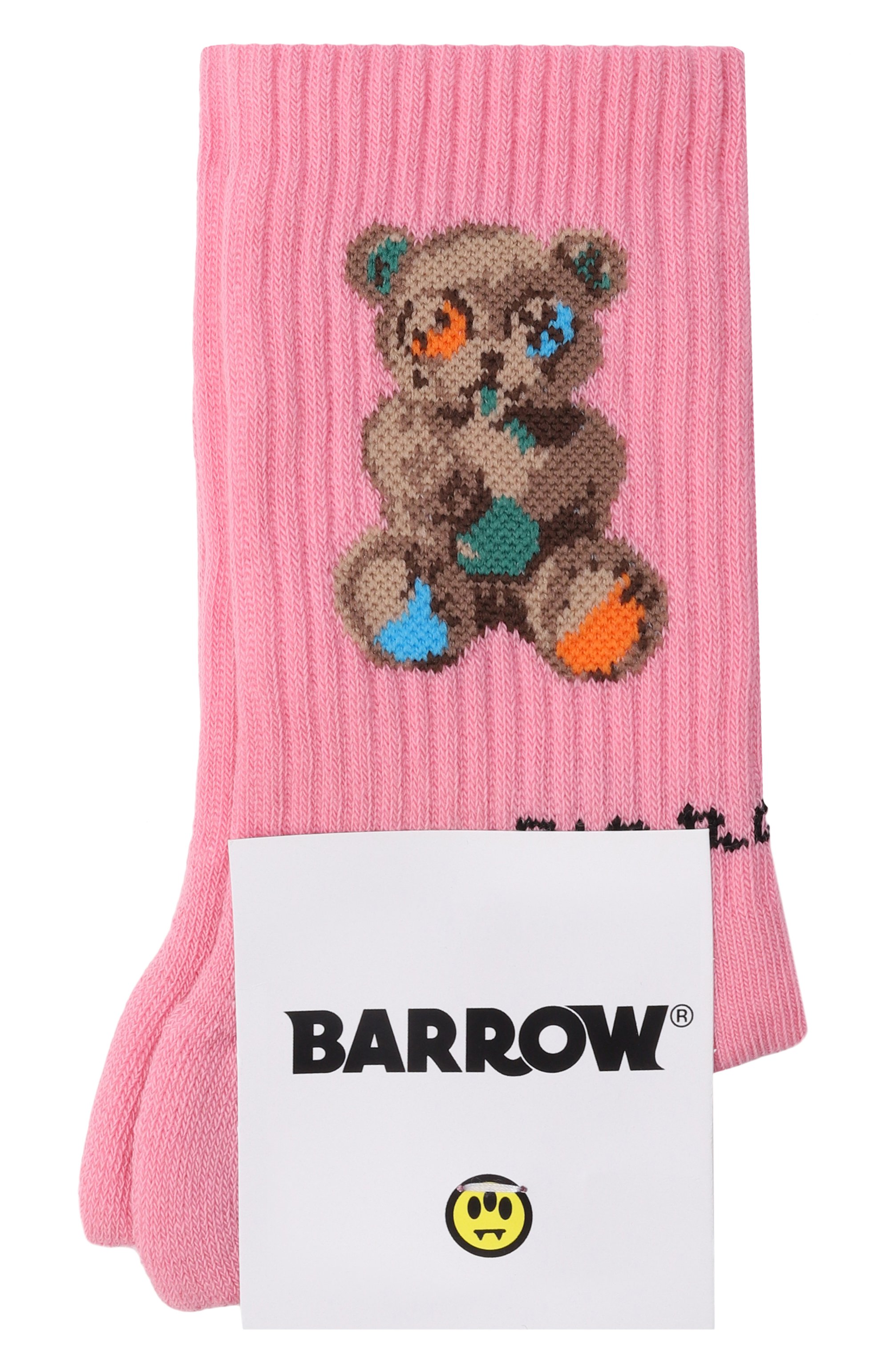 Хлопковые носки BARROW розового цвета по цене 3725 руб., арт. S6BKJUS0028, фото 1 Хлопковые носки BARROW, арт. S6BKJUS0028, фото 1