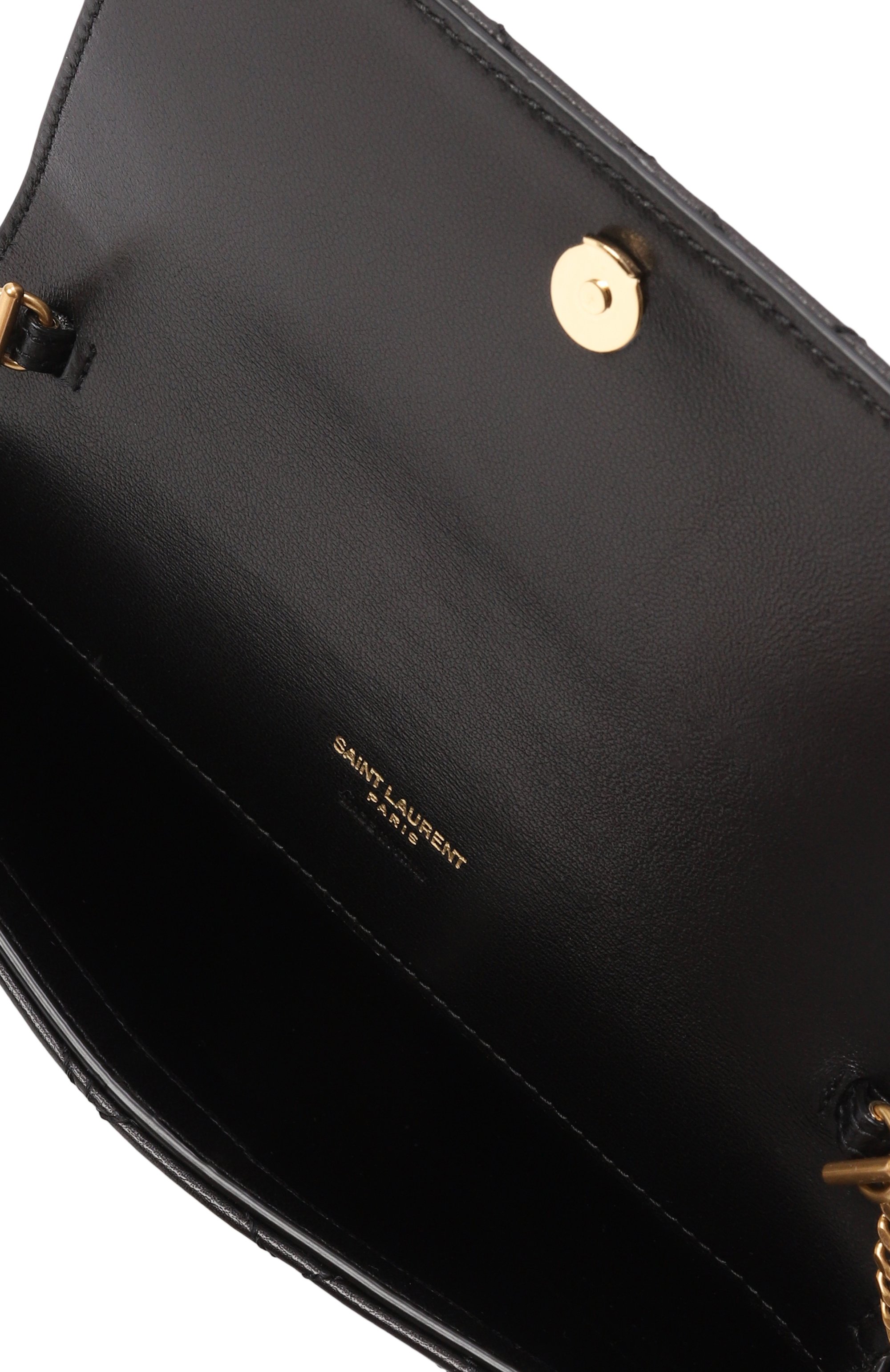 Сумка gaby SAINT LAURENT черного цвета по цене 153000 руб., арт. 754051/1EL07, фото 5 Сумка gaby SAINT LAURENT, арт. 754051/1EL07, фото 5