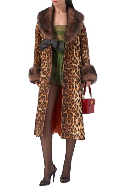 Шерстяное пальто с отделкой из ягненка VALENTINO, арт. 8B3CA441/A1H, фото 2