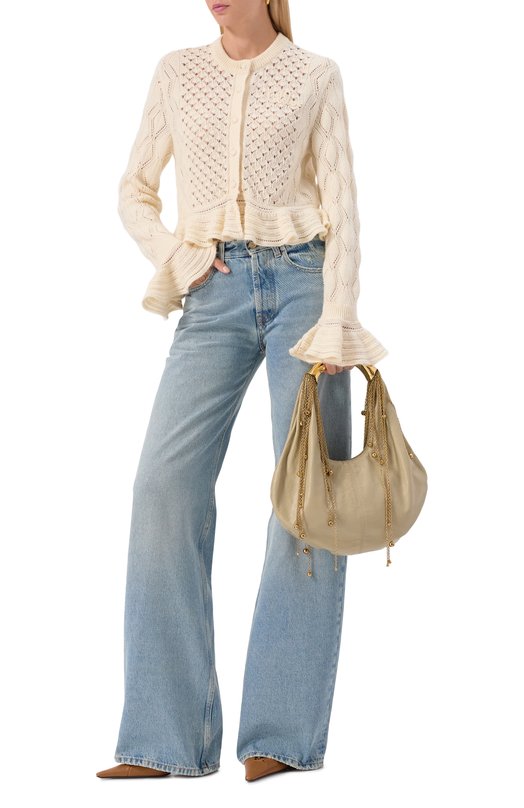 Сумка Twisted Shell Chloé CH25US509P06 Бежевый  CH25US509P06 Фото 7