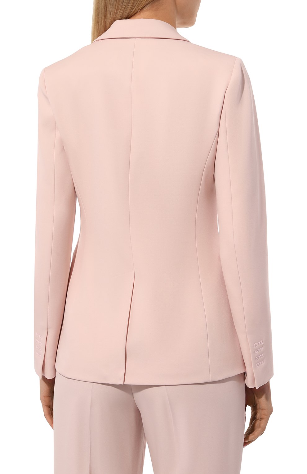 Шерстяной жакет SASUPHI светло-розового цвета по цене 186000 руб., арт. W24716, фото 4 Шерстяной жакет SASUPHI, арт. W24716, фото 4