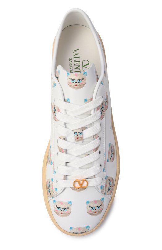 Кожаные кеды Royco Valentino 8W2S0LX9/EAM Белый  8W2S0LX9/EAM Фото 6