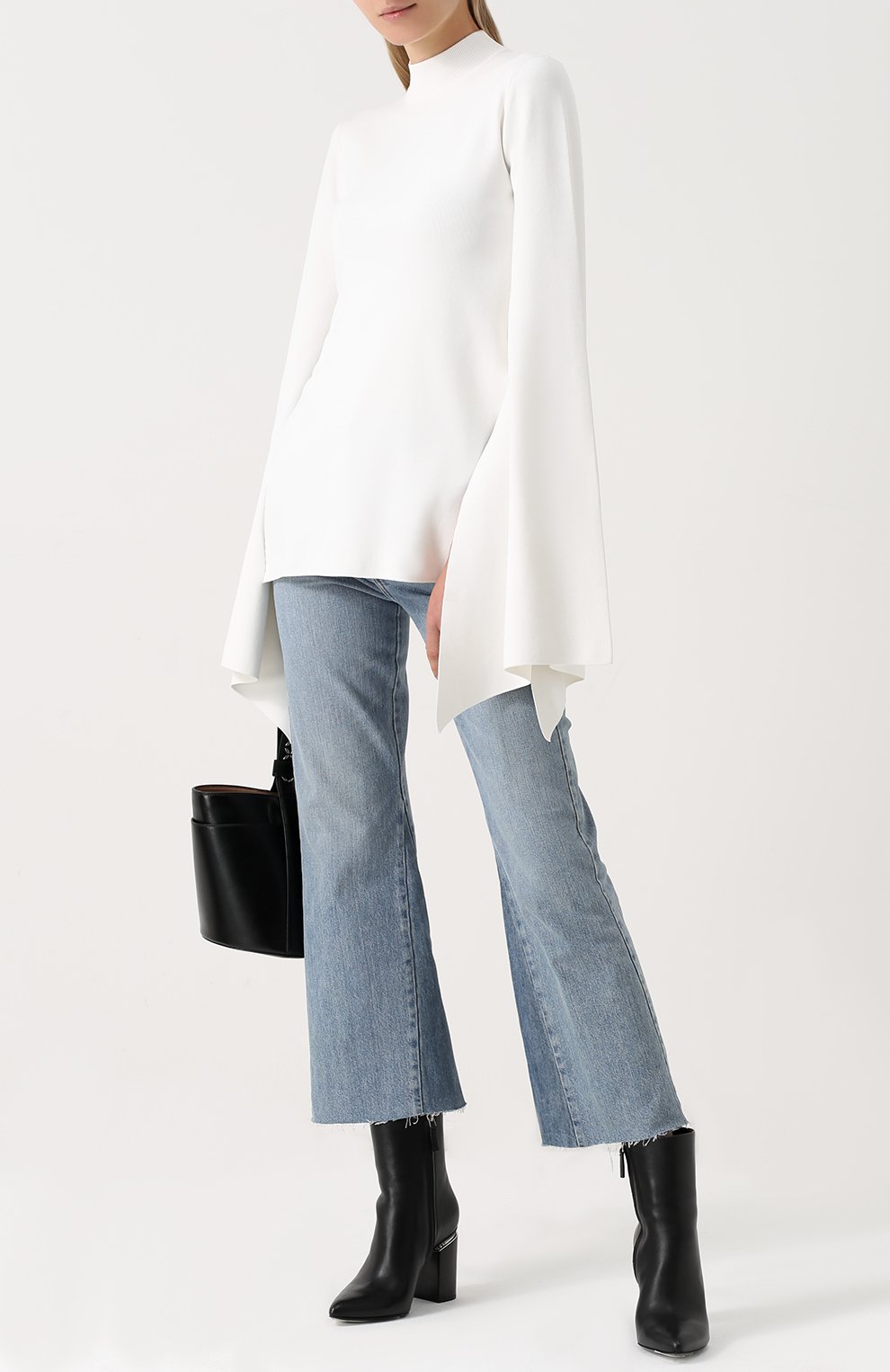 Свитер с воротником-стойкой и расклешенными рукавами SOLACE LONDON, арт. 0S1610, фото 2