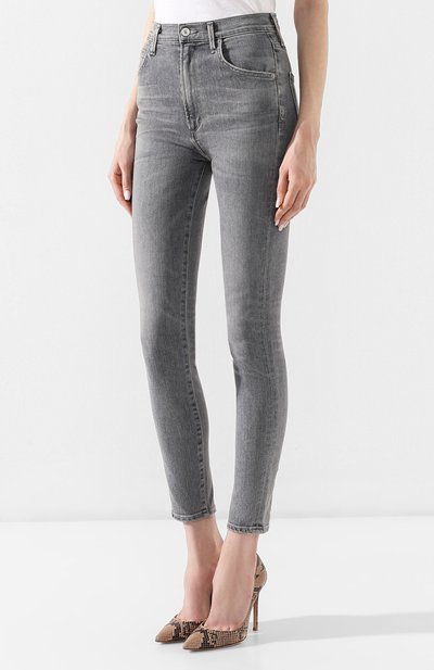 Джинсы-скинни CITIZENS OF HUMANITY серого цвета по цене 37650 руб., арт. 1611C-979, фото 3 Джинсы-скинни CITIZENS OF HUMANITY, арт. 1611C-979, фото 3